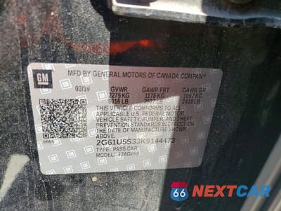 Zdjęcie 12 z 12 samochodu: 2019 CADILLAC XTS VIN:2G61U5S33K9144473 - miniatura