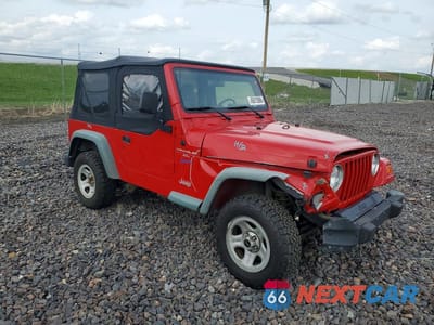 Czwarte zdjęcie samochodu z boku: 1998 JEEP WRANGLER / TJ SPORT VIN:1J4FY19S8WP756876 - miniatura