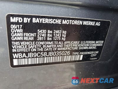 Zdjęcie 12 z 12 samochodu: 2018 BMW M550XI VIN:WBAJB9C58JB035026 - miniatura
