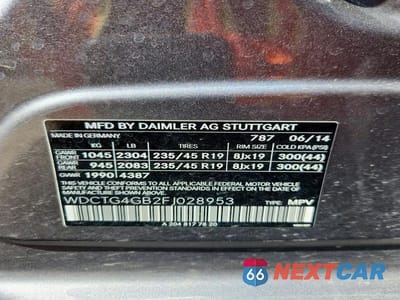 Zdjęcie 14 z 14 samochodu: 2015 MERCEDES-BENZ GLA 250 4MATIC VIN:WDCTG4GB2FJ028953 - miniatura