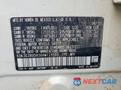 Zdjęcie 13 z 13 samochodu: 2017 HONDA HR-V LX VIN:3CZRU5H36HM724589 - miniatura