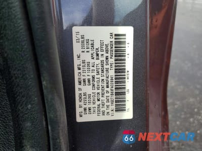 Zdjęcie 12 z 12 samochodu: 2015 HONDA ACCORD EXL VIN:1HGCT1B8XFA009841 - miniatura
