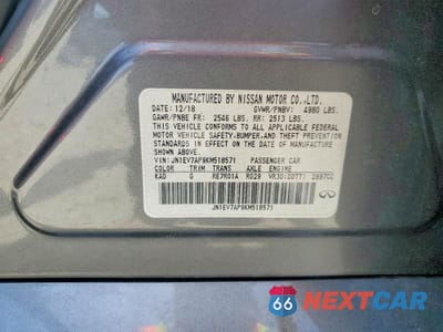 Zdjęcie 12 z 12 samochodu: 2019 INFINITI Q50 3.0T LUXE VIN:JN1EV7AP9KM518571 - miniatura