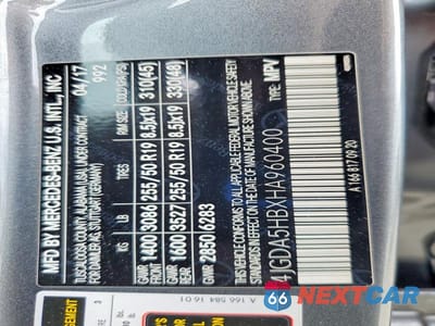 Zdjęcie 12 z 12 samochodu: 2017 MERCEDES-BENZ GLE 350 4MATIC VIN:4JGDA5HBXHA960400 - miniatura