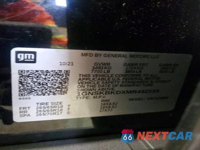 Zdjęcie 13 z 13 samochodu: 2021 CHEVROLET SUBURBAN K1500 LS VIN:1GNSKBKDXMR492589 - miniatura