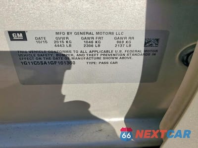 Zdjęcie 12 z 12 samochodu: 2016 CHEVROLET MALIBU LIMITED LT VIN:1G11C5SA1GF161360 - miniatura