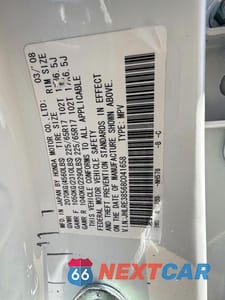 Zdjęcie 10 z 10 samochodu: 2008 HONDA CR-V EX VIN:JHLRE38568C041658 - miniatura