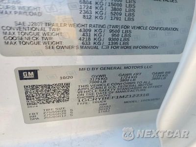 Zdjęcie 12 z 12 samochodu: 2021 CHEVROLET 1500 SILVE VIN:1GCRYBEF1MZ123316 - miniatura