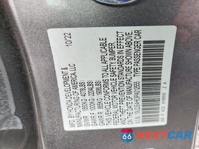 Zdjęcie 12 z 12 samochodu: 2023 ACURA INTEGRA A-SPEC TECH VIN:19UDE4H63PA012555 - miniatura