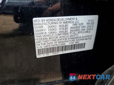 Zdjęcie 13 z 13 samochodu: 2024 ACURA MDX TECHNOLOGY VIN:5J8YE1H41RL023656 - miniatura