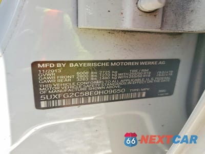 Zdjęcie 13 z 13 samochodu: 2014 BMW X6 XDRIVE35I VIN:5UXFG2C58E0H09650 - miniatura