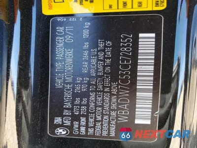 Zdjęcie 13 z 13 samochodu: 2012 BMW 328 I SULEV VIN:WBADW7C53CE728352 - miniatura