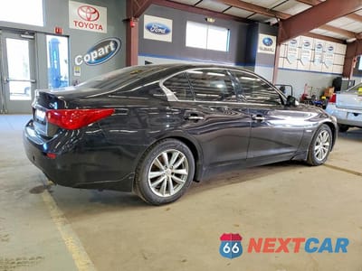 Trzecie zdjęcie samochodu z tyłu: 2014 INFINITI Q50 HYBRID PREMIUM VIN:JN1AV7AR8EM702243 - miniatura