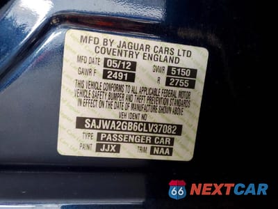 Zdjęcie 12 z 12 samochodu: 2012 JAGUAR XJL VIN:SAJWA2GB6CLV37082 - miniatura