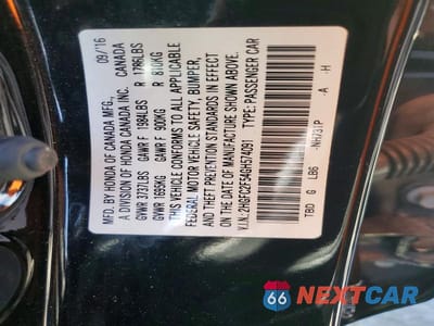 Zdjęcie 12 z 12 samochodu: 2016 HONDA CIVIC LX VIN:2HGFC2F54GH574091 - miniatura
