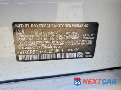 Zdjęcie 14 z 14 samochodu: 2019 BMW X5 XDRIVE40I VIN:5UXCR6C57KLL03659 - miniatura