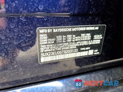 Zdjęcie 13 z 13 samochodu: 2026 BMW X5 XDRIVE40I VIN:5UX23EU05T9203133 - miniatura