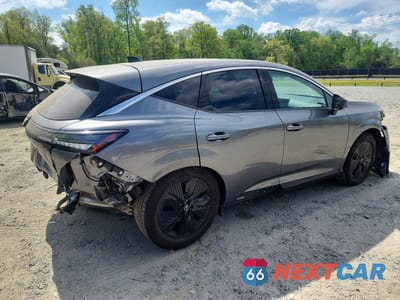Trzecie zdjęcie samochodu z tyłu: 2025 NISSAN MURANO SV VIN:5N1AZ3BS0SC110909 - miniatura