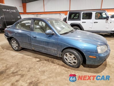 Czwarte zdjęcie samochodu z boku: 2001 HYUNDAI ELANTRA GL VIN:KMHDM45D91U057876 - miniatura