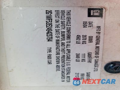 Zdjęcie 12 z 12 samochodu: 2004 CHEVROLET IMPALA VIN:2G1WF52E249423794 - miniatura