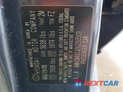 Zdjęcie 13 z 13 samochodu: 2009 HYUNDAI ACCENT GLS VIN:KMHCM46C49U293509 - miniatura