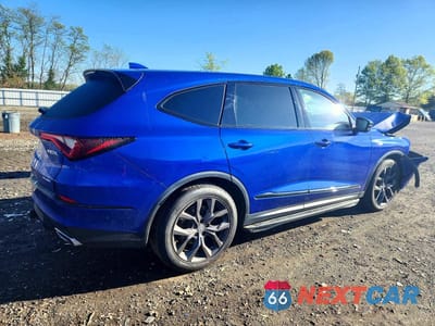 Trzecie zdjęcie samochodu z tyłu: 2022 ACURA MDX A-SPEC VIN:5J8YE1H05NL048504 - miniatura