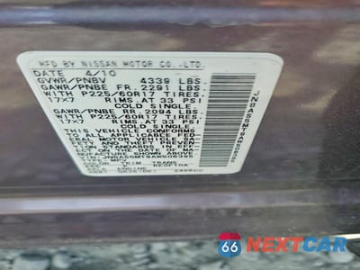 Zdjęcie 12 z 12 samochodu: 2010 NISSAN ROGUE SL VIN:JN8AS5MT9AW506395 - miniatura