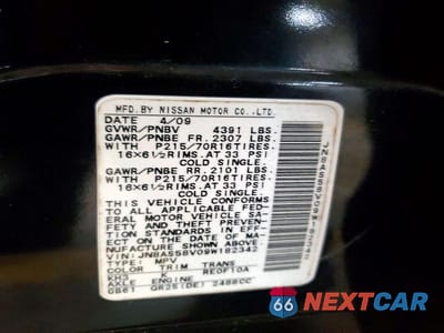 Zdjęcie 13 z 13 samochodu: 2009 NISSAN ROGUE S VIN:JN8AS58V09W182342 - miniatura