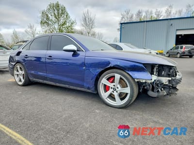 Czwarte zdjęcie samochodu z boku: 2021 AUDI S4 PRESTIGE VIN:WAUC4AF42MA065141 - miniatura