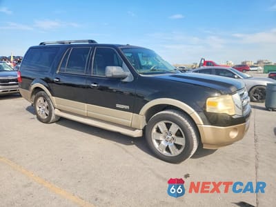 Czwarte zdjęcie samochodu z boku: 2008 FORD EXPEDITION EL EDDIE BAUER VIN:1FMFK17598LA70856 - miniatura