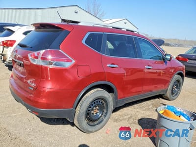 Trzecie zdjęcie samochodu z tyłu: 2014 NISSAN ROGUE S VIN:5N1AT2MM8EC756536 - miniatura