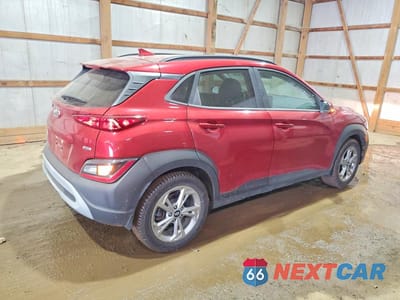 Trzecie zdjęcie samochodu z tyłu: 2023 HYUNDAI KONA SEL VIN:KM8K3CAB0PU055998 - miniatura