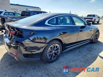 Trzecie zdjęcie samochodu z tyłu: 2024 BMW I4 EDRIVE 35 VIN:WBY43AW09RFS73131 - miniatura