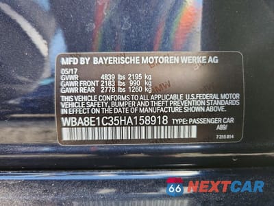 Zdjęcie 13 z 13 samochodu: 2017 BMW 330E VIN:WBA8E1C35HA158918 - miniatura