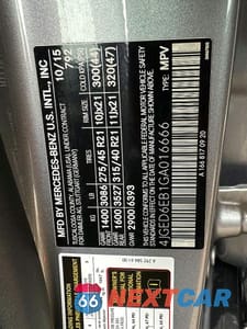 Zdjęcie 10 z 11 samochodu: 2016 MERCEDES-BENZ GLE COUPE 450 4MATIC VIN:4JGED6EB1GA016666 - miniatura