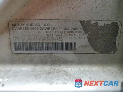 Zdjęcie 12 z 12 samochodu: 2009 AUDI A4 2.0T QUATTRO VIN:WAULF78K69N034936 - miniatura