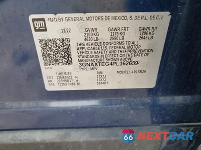 Zdjęcie 14 z 14 samochodu: 2023 CHEVROLET EQUINOX LT VIN:3GNAXTEG4PL162659 - miniatura