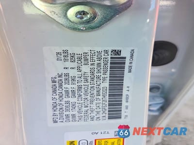 Zdjęcie 12 z 12 samochodu: 2026 HONDA CIVIC LX VIN:2HGFE2F26TH552023 - miniatura