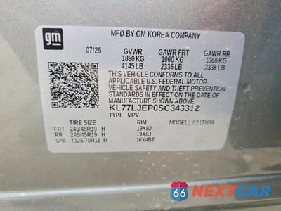 Zdjęcie 14 z 14 samochodu: 2025 CHEVROLET TRAX 2RS VIN:KL77LJEP0SC343312 - miniatura