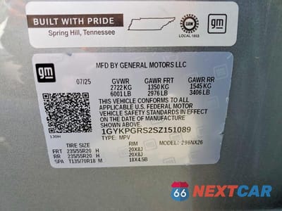 Zdjęcie 14 z 14 samochodu: 2025 CADILLAC XT6 SPORT VIN:1GYKPGRS2SZ151089 - miniatura