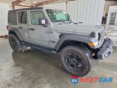 Czwarte zdjęcie samochodu z boku: 2021 JEEP WRANGLER UNLIMITED SPORT VIN:1C4HJXDG9MW863950 - miniatura