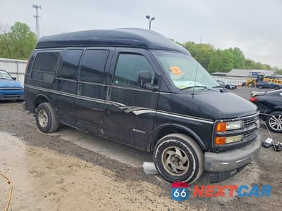 Czwarte zdjęcie samochodu z boku: 2002 CHEV EXPRESS G1500 VIN:1GBFG15R121243546 - miniatura