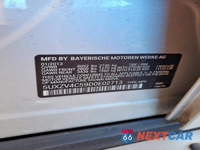 Zdjęcie 13 z 13 samochodu: 2013 BMW X5 XDRIVE35I VIN:5UXZV4C59D0E02713 - miniatura