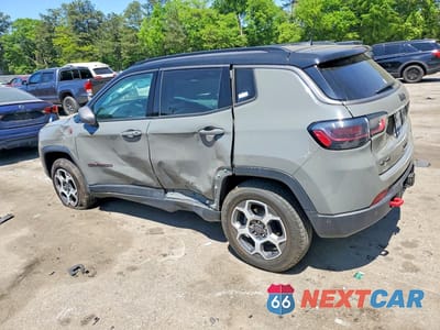 Drugie zdjęcie samochodu z przodu: 2022 JEEP COMPASS TRAILHAWK VIN:3C4NJDDB6NT142885 - miniatura