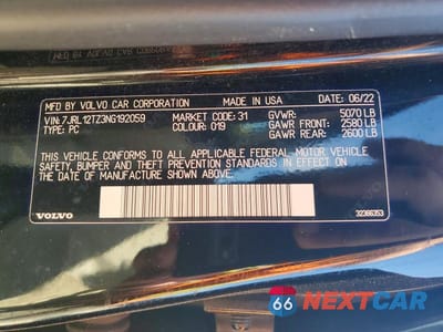 Zdjęcie 12 z 12 samochodu: 2022 VOLVO S60 B5 MOMENTUM VIN:7JRL12TZ3NG192059 - miniatura