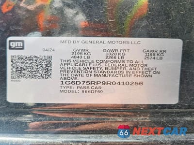 Zdjęcie 13 z 13 samochodu: 2024 CADILLAC CT4-V BLACKWING VIN:1G6D75RP9R0410256 - miniatura