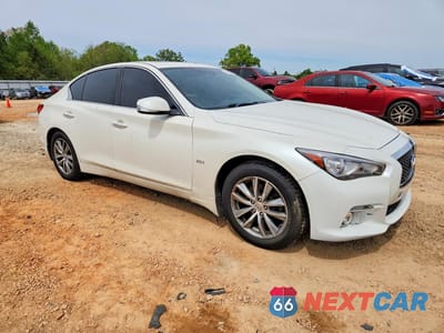 Czwarte zdjęcie samochodu z boku: 2016 INFINITI Q50 2.0T PREMIUM VIN:JN1CV7AR9GM250864 - miniatura