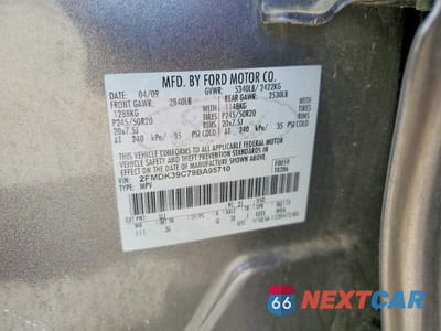 Zdjęcie 14 z 14 samochodu: 2009 FORD EDGE LIMITED VIN:2FMDK39C79BA95710 - miniatura