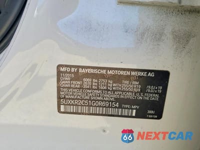 Zdjęcie 12 z 12 samochodu: 2016 BMW X5 SDRIVE35I VIN:5UXKR2C51G0R69154 - miniatura