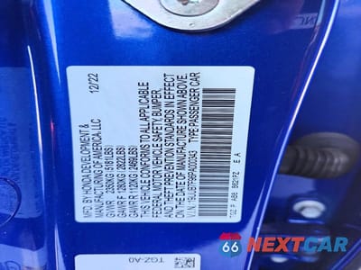 Zdjęcie 12 z 12 samochodu: 2023 ACURA TLX TYPE S VIN:19UUB7F96PA000343 - miniatura